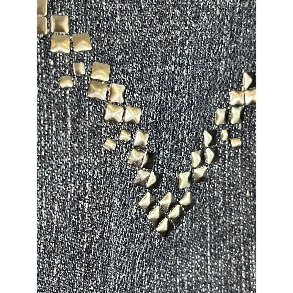 Levi Jean Women 24 Blue Denim Boot Cut Dark Wash Western Retro Studded Cowgirl - Picture 8 of 16